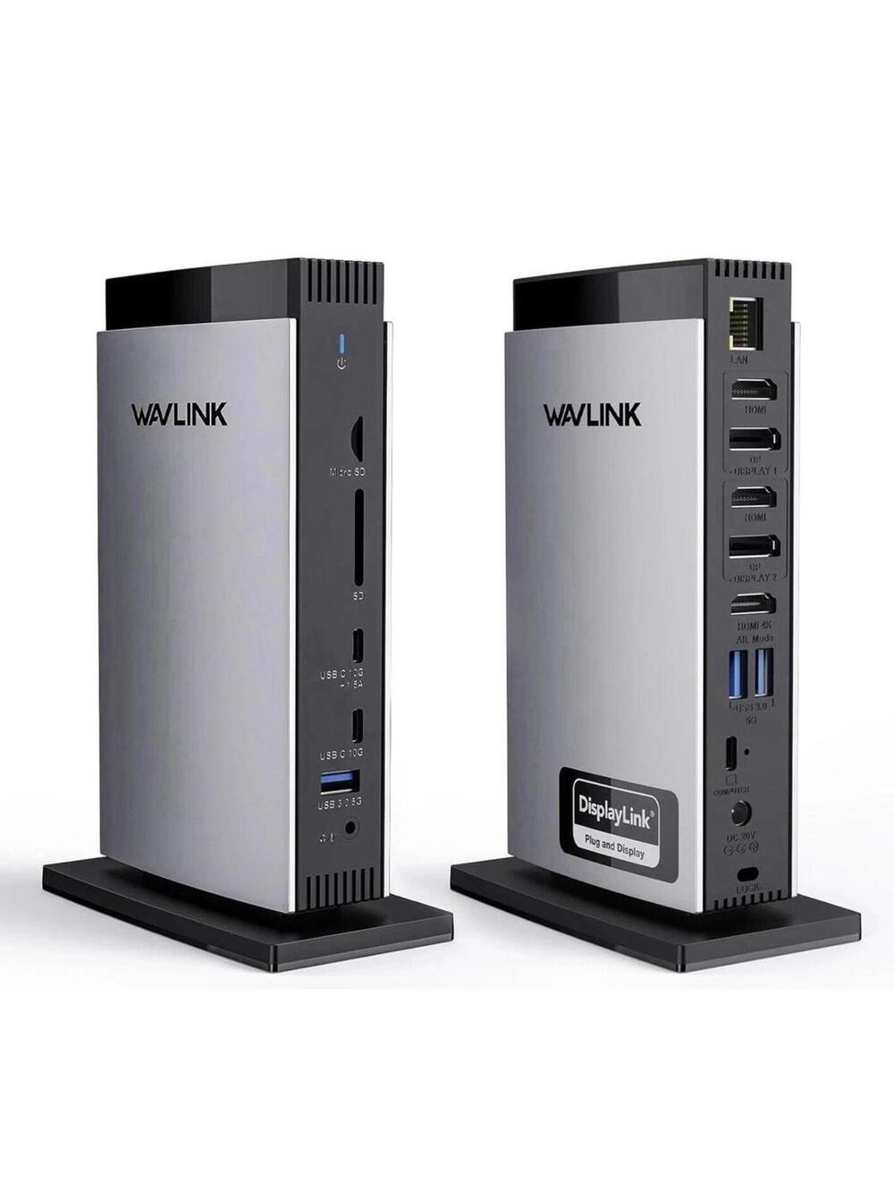 Wavlink USB-C 10G Triple 4K Display Universal Docking Station - Boxed (U)